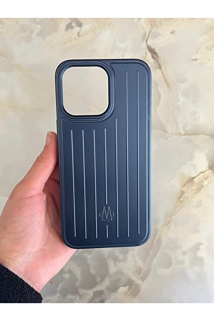ZB Aksesuarda Moda İPHONE 14 Pro Max Uyumlu Rimowa Çizgili Bavul