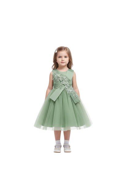 D' Daniela - Party Dress La Bella - Green - 3Y to 10Y