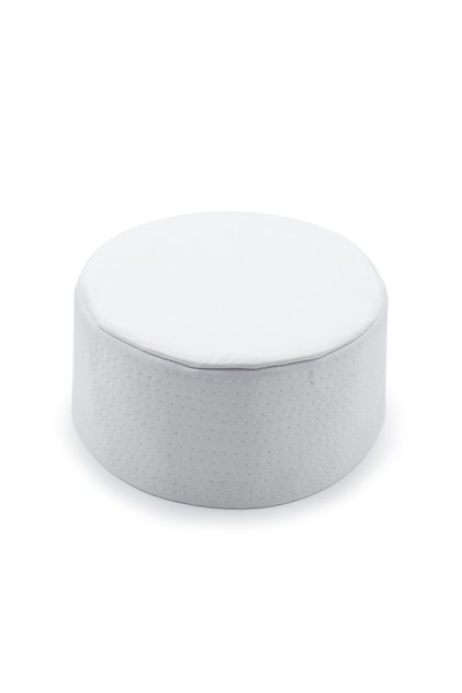 Flat Top Molded Yellow Coffin - White - Felt