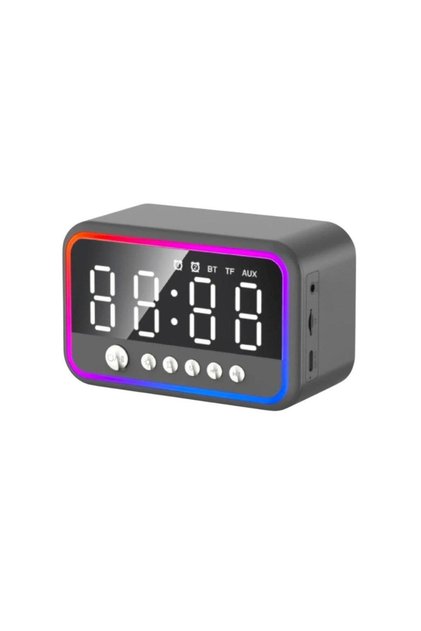 Multifunction LED Alarm Clock with FM Radio, Bluetooth Speaker, AUX, TF Card & Temperature Display