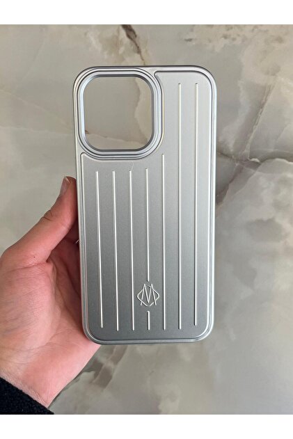 ZB Aksesuarda Moda İPHONE 15 Pro Max Uyumlu Rimowa Çizgili Bavul