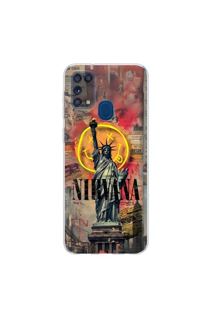 Samsung Galaxy M31 Compatible Aesthetic 3 Design Transparent Case
