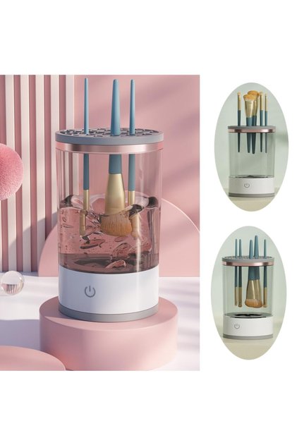 Makeup Brush Cleaning Machine ,Automatic Cosmetics Brush Cleaner, Electric Make-up Brush Cleaner and Dryer, Dust-proof Beauty Brushes Organizer, Birthday Gift for Ladies