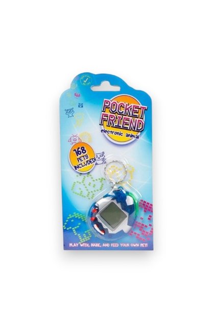 Animal virtual electronic, Tip breloc, Pentru copii, Albastru