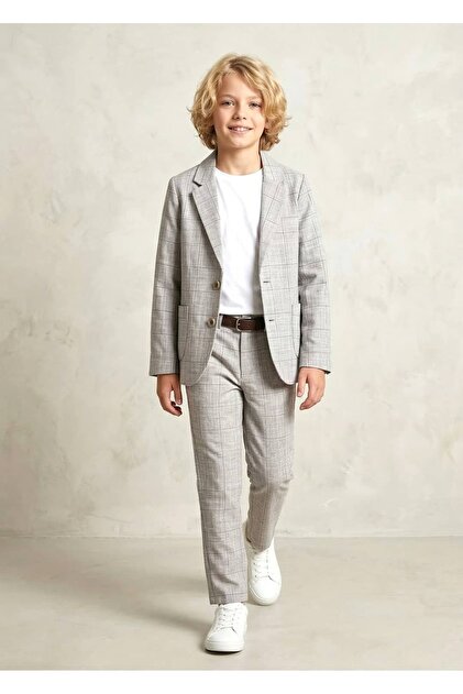 100% Cotton Classic Summer Khaki Unlined Boys' Jacket