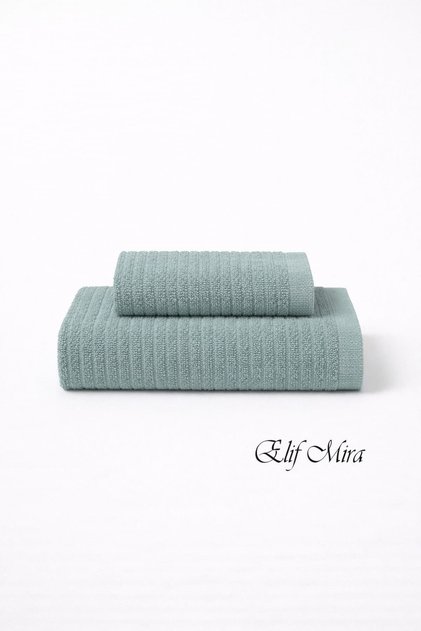 2 Piece Bath Towel Set Şeyma 70X140 + 50X85 cm