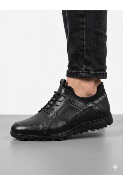 Men's genuine leather seasonal orthopedic sole casual shoes