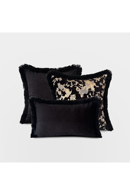 "Velvet & Gold" Kadife Dokulu Kırlent Kılıfı Seti