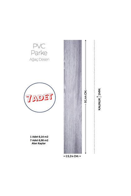 VitrA 20x120 Aspenwood Fon Grej Mat Porselen Karo K945692R0001VTE0