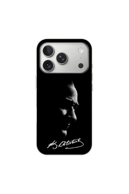 iPhone 17 Pro Compatible Ataturk 1 Design Transparent Case
