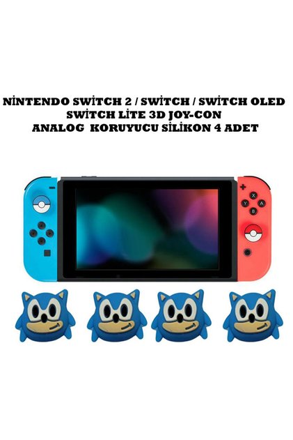 Switch/Switch 2/Switch Oled /Switch Lite Uyumlu Yeni 3D Analog Silikon PAD