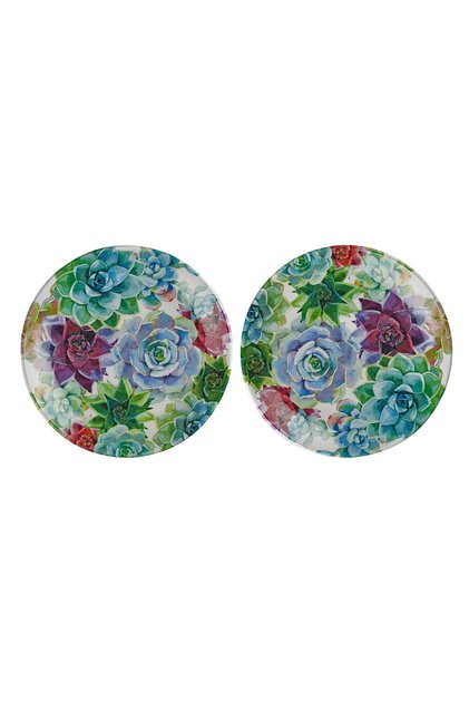 Vivace Melamine 2-Piece Serving Plate Set 28 cm