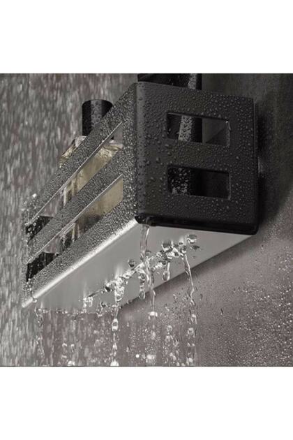 Toren Metal Shampoo Dispenser in Shower Black