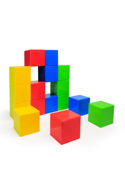 Magnetic Block (YELLOW RED BLUE GREEN-16 CUBE) 1 2 3 5 6 Age Intelligence Developer Toys