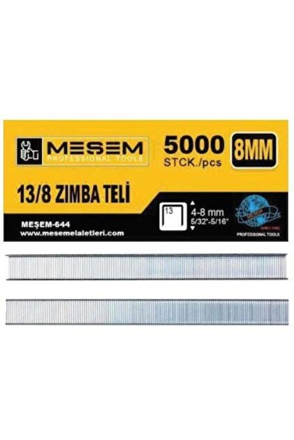 Meşem 644 13/8 Zımba Teli 4-8 Mm 5000 Adet - Fiyatı, Yorumları