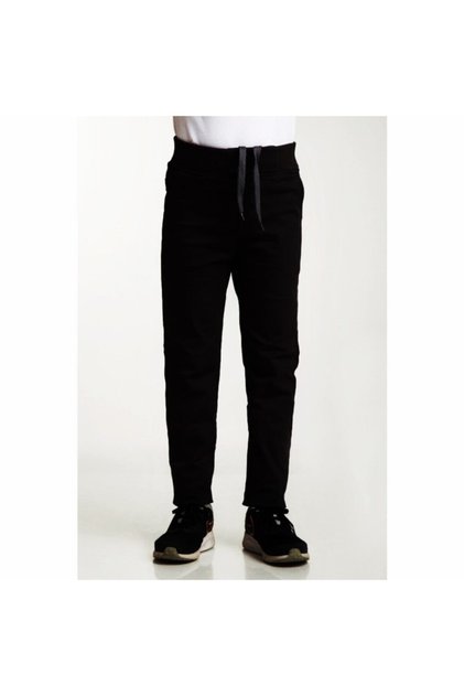 - Lycra Ribbed All Elastic Children's Trousers Black