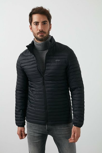 Perry Coat Palton negru pentru bărbați