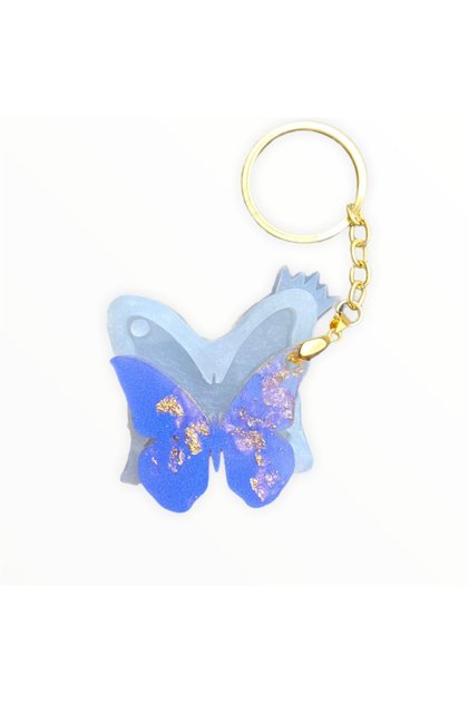 Epoxy Silicone Mold Resin Butterfly Pendant Keychain Silicone Mold