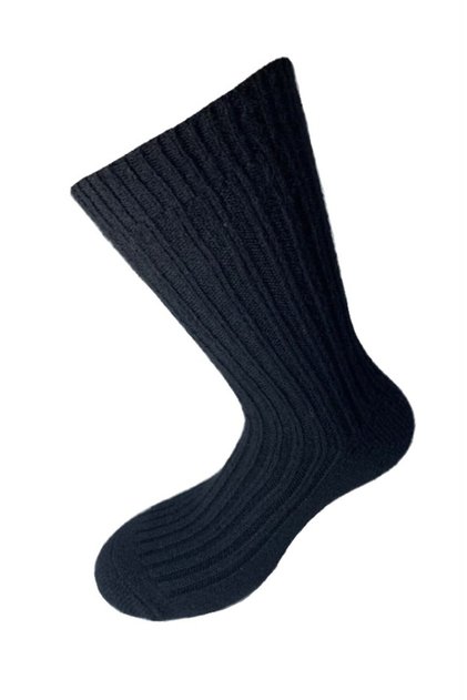 Women's Socket Wool Boot Socks Black