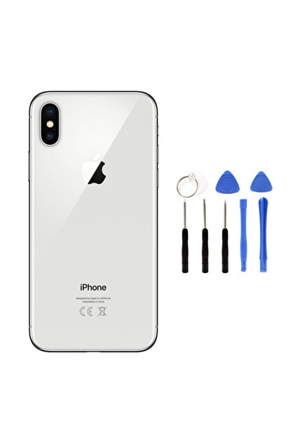 instatech Apple Iphone X Boş Kasa + Montaj Seti Hediye - Silver