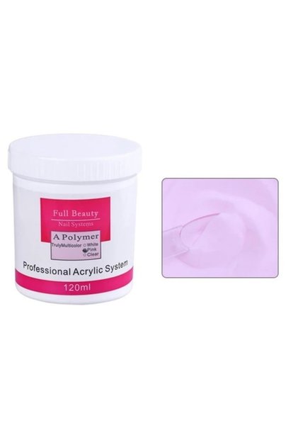 Protez Tırnak Pembe Akrilik Tozu 120 ml Pembeakrilikv