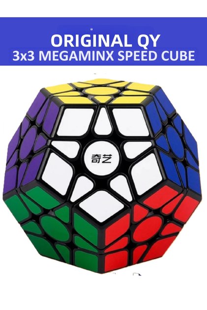 Original Qy Megaminx Model Stickered Professional Speed Cube - Intelligence Cube - Patience Cube -