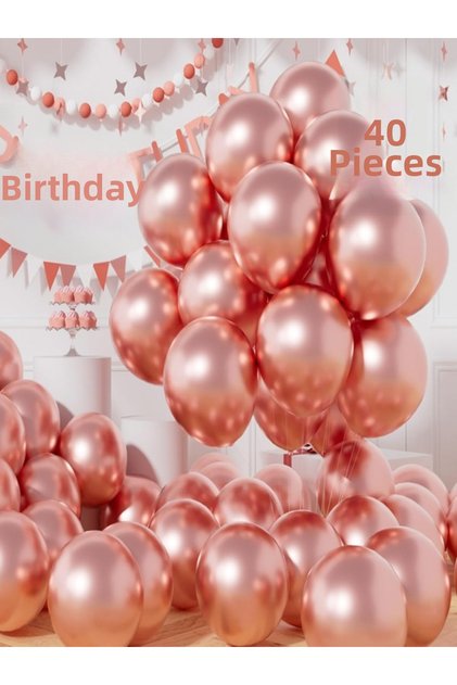 Rose Gold Metallic Balloons Shiny Party Balloon Graduation, Wedding, Birthday, Party Decoration