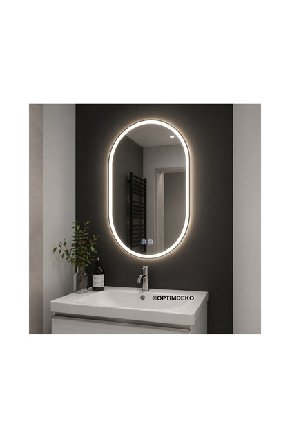 Oglinda Baie LED Touch Rainer, cu functie Dezaburire 60 x 80 cm