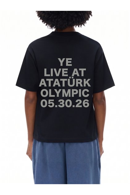Kanye West Istanbul Tour 2026 YE Live T-Shirt, Premium Kalın Kumaş, %100 Pamuk