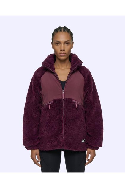 Authentic Oripro Kadın Bordo Regular Sherpa Mont