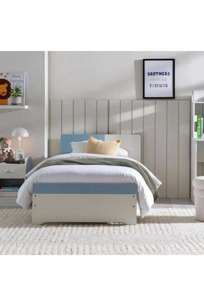 Bella Kids Single Bed With 4 Drawer Storage 90x190 Cm - Blue