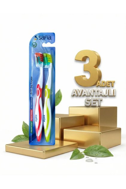 1+1 Adult Toothbrush X3