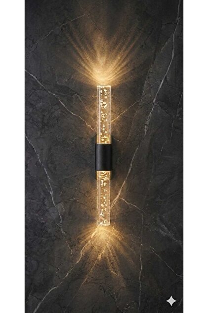 Bubblelight Small 31 cm Modern Tasarım LED Aplik - Duvar Lambası - Siyah - Pilli - Günışığı