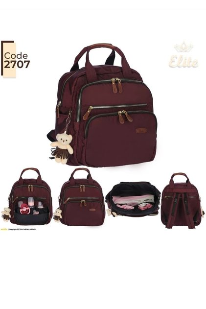 Claret Red Toscana Mother Baby Care Bag