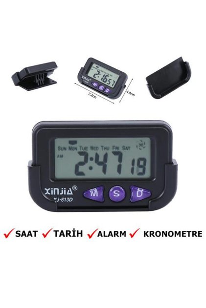 Mini Dijital Kronometre Saat Alarm Masaüstü Cep Saati