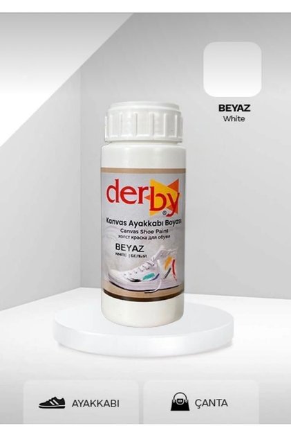 Beyaz Kanvas - Bez / Kumaş Ayakkabı Boyası 100 ml