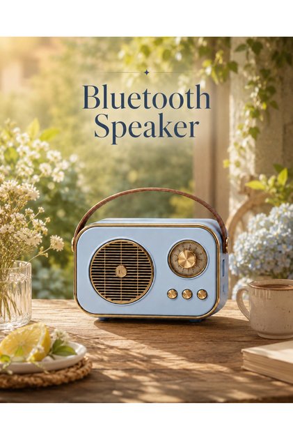 Bluetooth, SD, USB Girişli Bluetooth Destekli Type-C Speaker