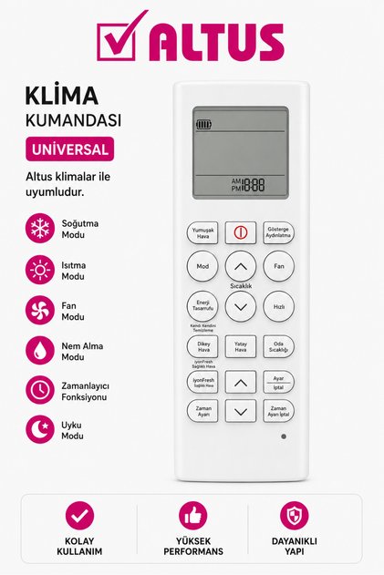 5401460399 Uyumlu Klima Kumandası-Eşdeğer