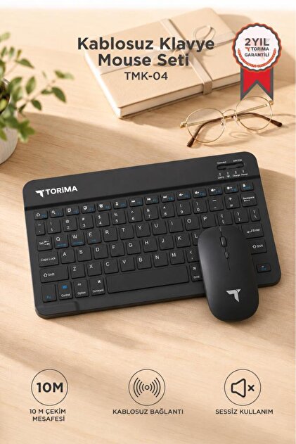RT-91893 13点セット Torima Kablosuz Klavye Mouse Seti TMK04 Siyah - Fiyatı, Yorumları