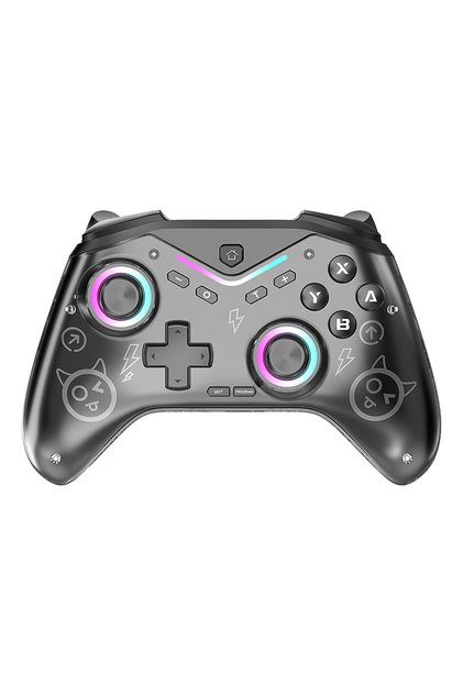 CM-619-Black CM-619 Wireless Controller Supports IOS/Android/PC/Switch2, Dual Motor Gamepad with Daz