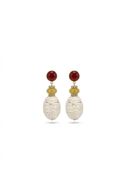 Wicker Dangle Earrings