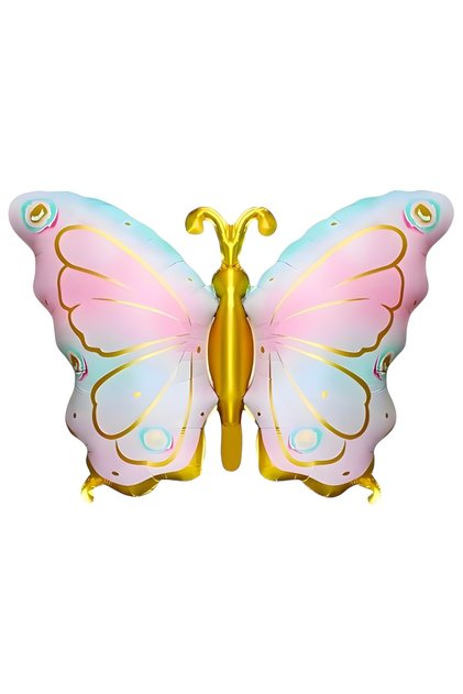 Multi-Colored Cute Butterfly Figure Party Balloon