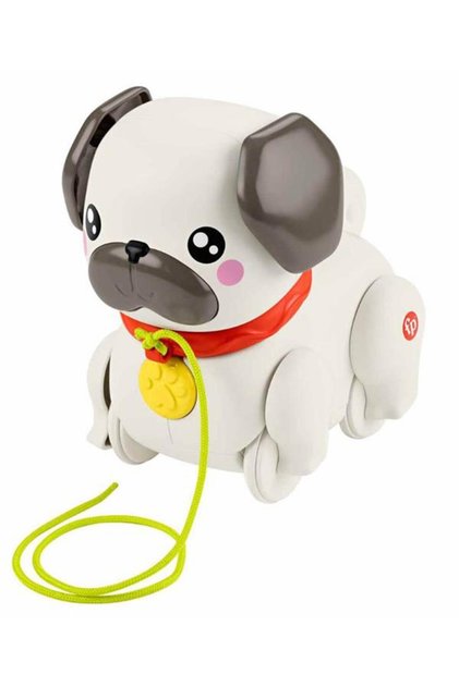 Sesli ve hareketli Fisher-Price FP Pets Yürüyüş Arkadaşı Köpekçik çekçekli bebek oyuncağı