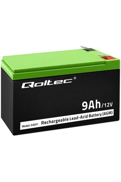 Baterie AGM | 12V | 9Ah | Nu necesita intretinere | Eficienta | Durata lunga de viata | pentru UPS, securitate
