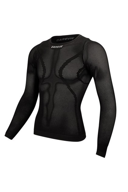 XXL-3XL Black DAREVIE Cycling Base Laye Seamless Compression 2023 Full Sleeve Underwear Breathable H