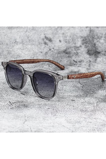 MULTI 3 New Men Vintage Wooden Frame Sunglasses Classic Brand Square Sun Glasses Coating Lens Drivin