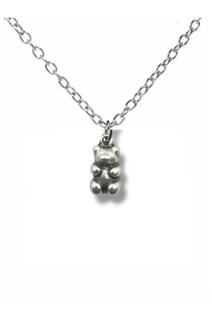 Sweet Bear – Unisex Necklace with Teddy Bear Jelly Figurine (60 cm Chain)
