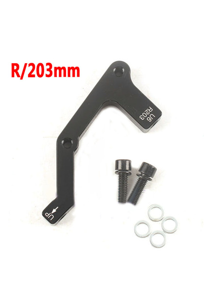 Black R203mm PM/IS Bicycle DIsc Brake Adapter 180mm 203mm Bike Rotor Adapter Road Mountain Bike Disc