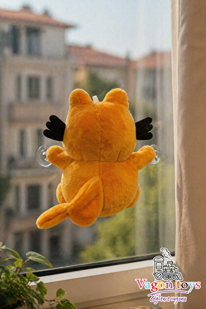 vagontoys Garfield Peluş Oyuncak Vantuzlu Araç Camı Süsü – 22 cm