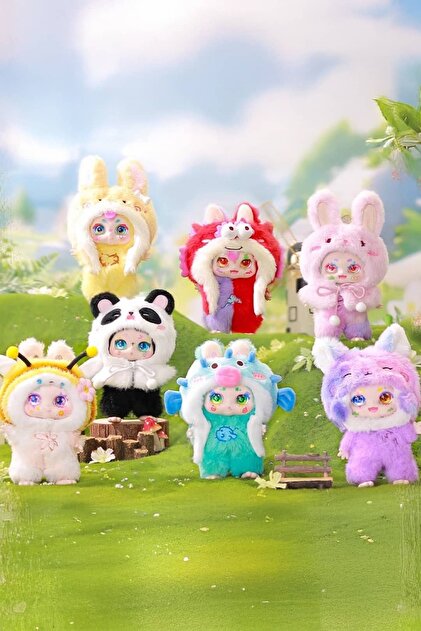 yofugetu 22cmくまさん　mini album付き Miniso Kimmon Vahşi Doğa Serisi Sürpriz Figür – Koleksiyonluk Doğa